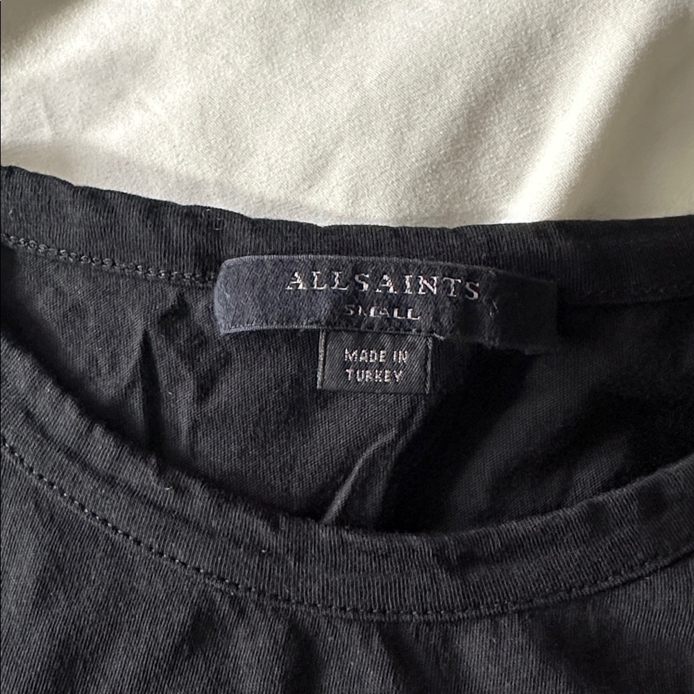 All Saints Black Short Sleeve Tee - Picture 2 of 4